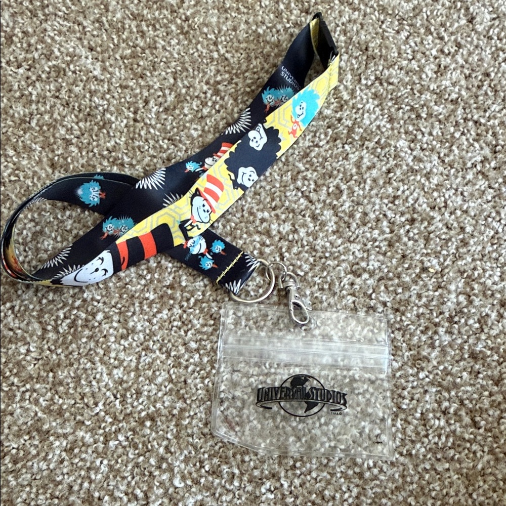 Dr Seuss Universal Studios Annual Pass/Cardholder Lanyard
